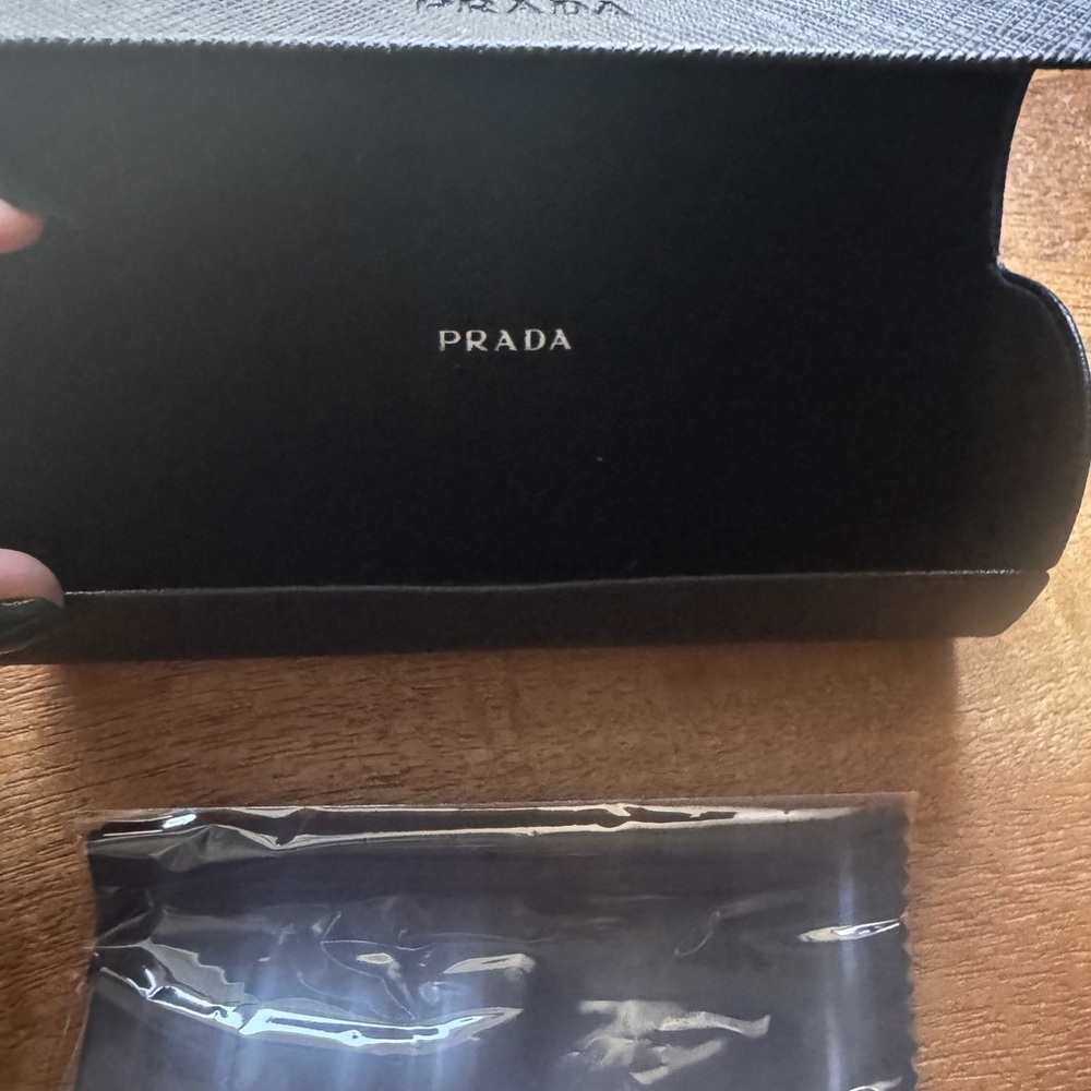 Prada Women's Glasses - Dark brown, green, and tan - Picture 6 of 8